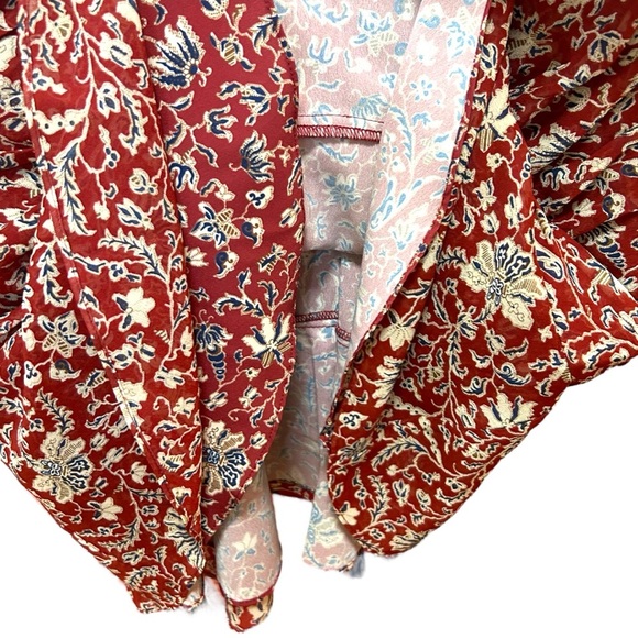 VERONICA BEARD, Women’s ‘Rosalia’ Silk Mini Dress in ‘Cranberry’ - Red, Size 4 - Picture 8 of 16